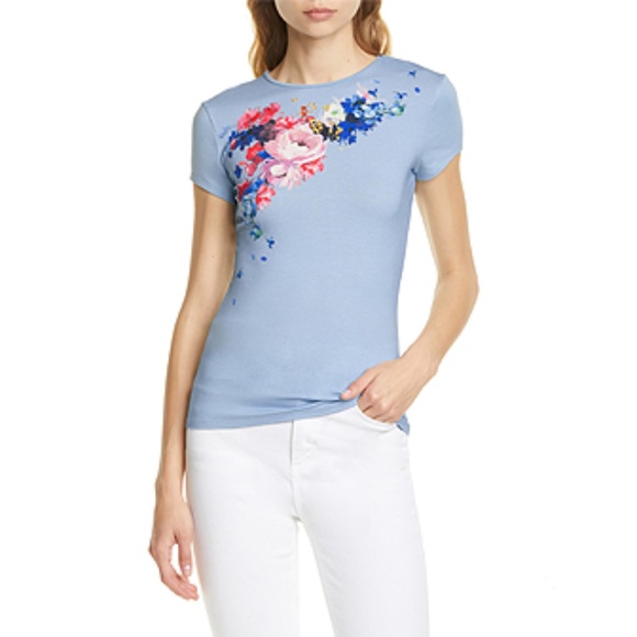 Ted Baker Tops - Ted Baker London Raspberry Ripple Fitted Tee